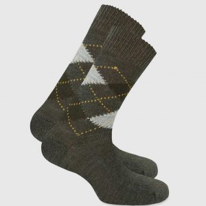 Calcetines de hombre cortos verdes