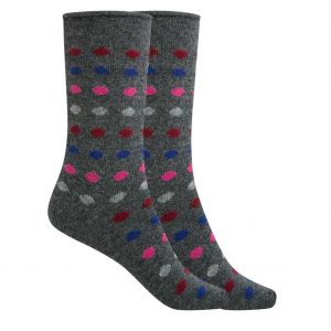 Calcetín de mujer jacquard topos
