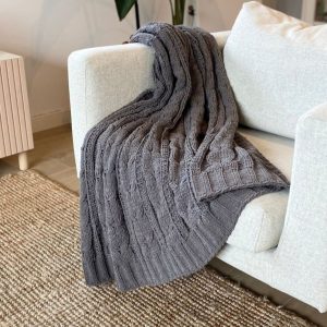PLAID DE PUNTO BURRITO BLANCO